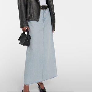 Agolde Hilla denim maxi skirt size 28